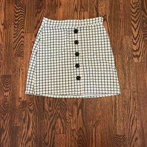 Plaid Pink&Black Skirt